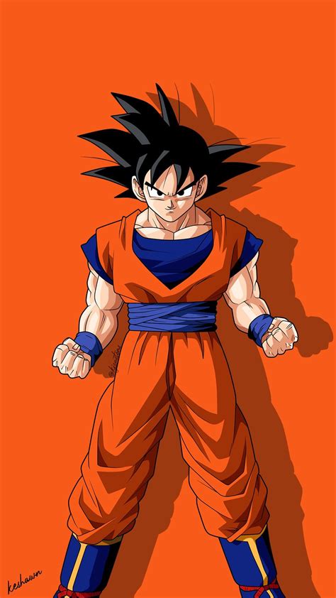 son goku orange blue